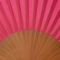 Preview: Vera Pilo, Fan, MINI ECOLOLO, wooden frame, fuchsia, detail